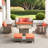 45" Propane Gas Fire Pit Table