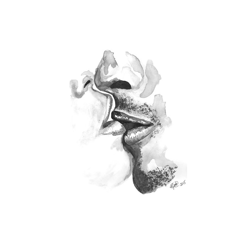 Kiss - Wrapped Canvas Print, 66.04 cm H x 45.72 cm W x 1.91 cm D