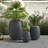 Lightweight Round MGO Outdoor Planter Set-3 Sizes (15.6''/10.74''/7.3''),Large Outdoor Indoor Flower Pots With Drainage Hole, For Lawn, Patio, Poolside & Indoor Decor-1943061637