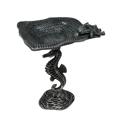 Large Seahorse Pedestal Dish
