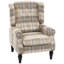 Upholstered Linen Accent Chair