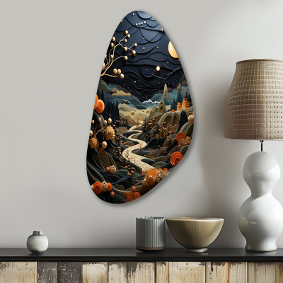 Divino surréalisme Dreamscapes A surrealist - forme unique surréalisme, décoration murale en métal