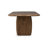 Mysaria Ronquillo Rectangular Acacia Wood Pedestal Table In Impala