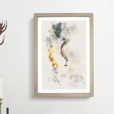 Aerobatics in the Clouds - Framed Print