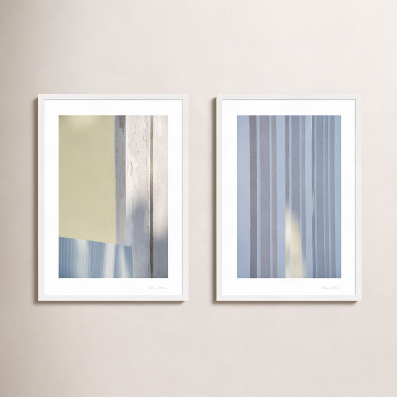 Sun And Concrete Print by Svetlana Smirnova, 38" H x 26.5" W x 1.25" D, White Framed