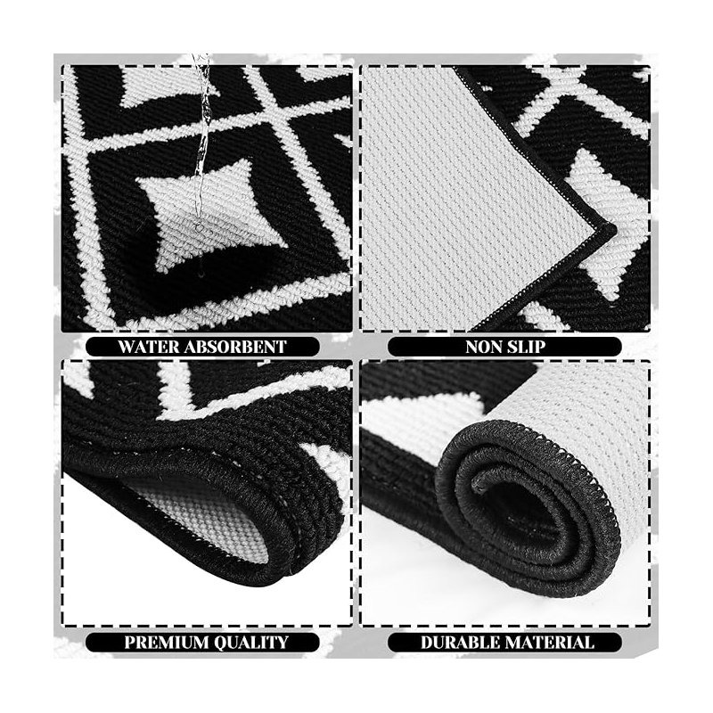 Ensemble de 3 tapis de cuisine antidérapants
