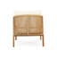 Chaise de patio avec coussins Fiora