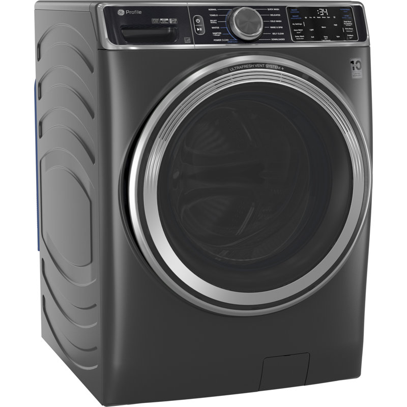 GE Profile 5.5 Cu. Ft. Capacity Smart Front Load Energy Star Steam Washer With Ultrafresh Vent System Plus And Smart Wash And Rinse