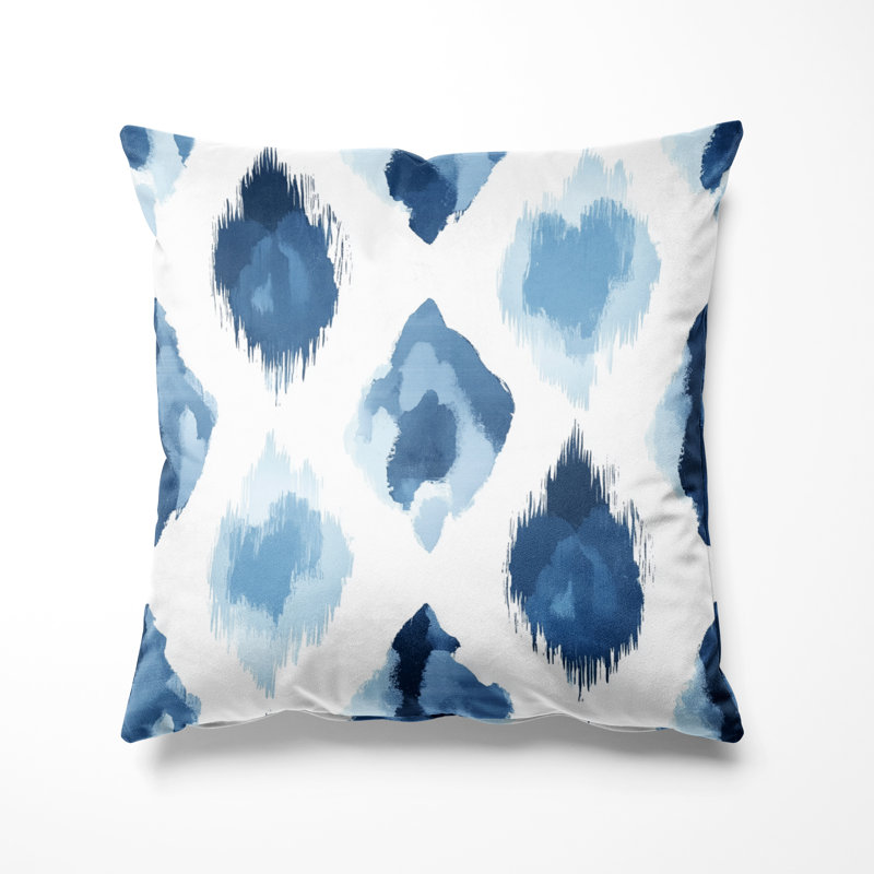Coussin décoratif moderne Modern - Ikat Calm, H 16 po x l 16 po