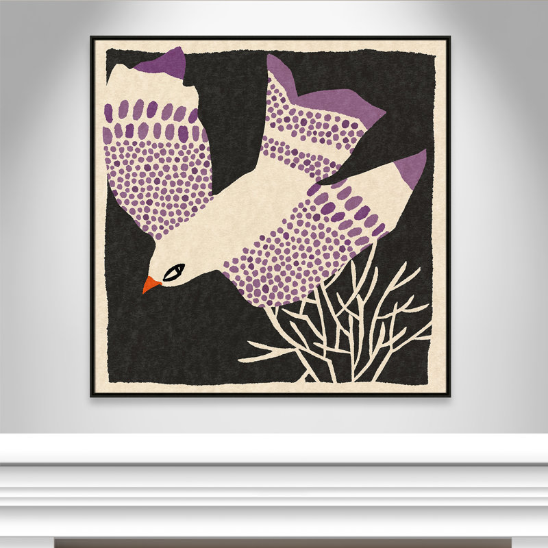 Impression Pang par 1X, L 46,5 po x H 46,5 po, Framed Canvas, Espresso Floater