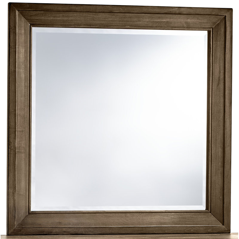 Nixa Wood Wall Mirror, Maple Syrup
