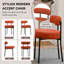 Chaises d'appoint rembourrées avec structure en fer-380601314