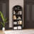 71" Tall 5-Tier Wooden Bookshelf, Open Display Storage Shelf-424150602