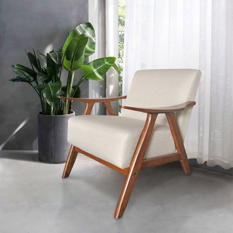 Phinnaeus Upholstered Armchair, Beige