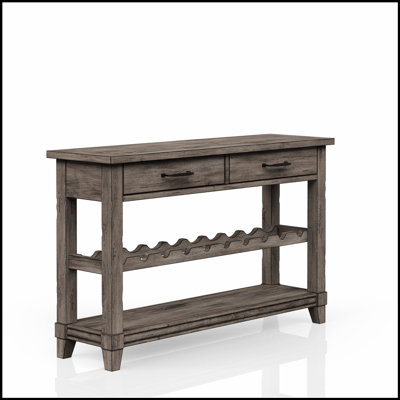 Console avec rangement pour bouteilles de vin et tiroirs de rangement
