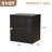 Single Sturdy & Convenient Foldable Cabinet, Durable Steel-Wood Combo with Anti-Slip Design & Quick Fold & Install, Easy to DIY Storage Container with door, Black-2093588752