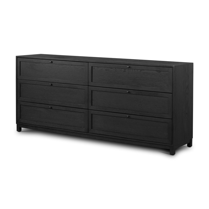Millie 6 - Drawer Dresser, Drifted Matte Black