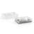 Frosted White Hand-Painted Resin Bath Accessories Set – 4-Piece-127141794