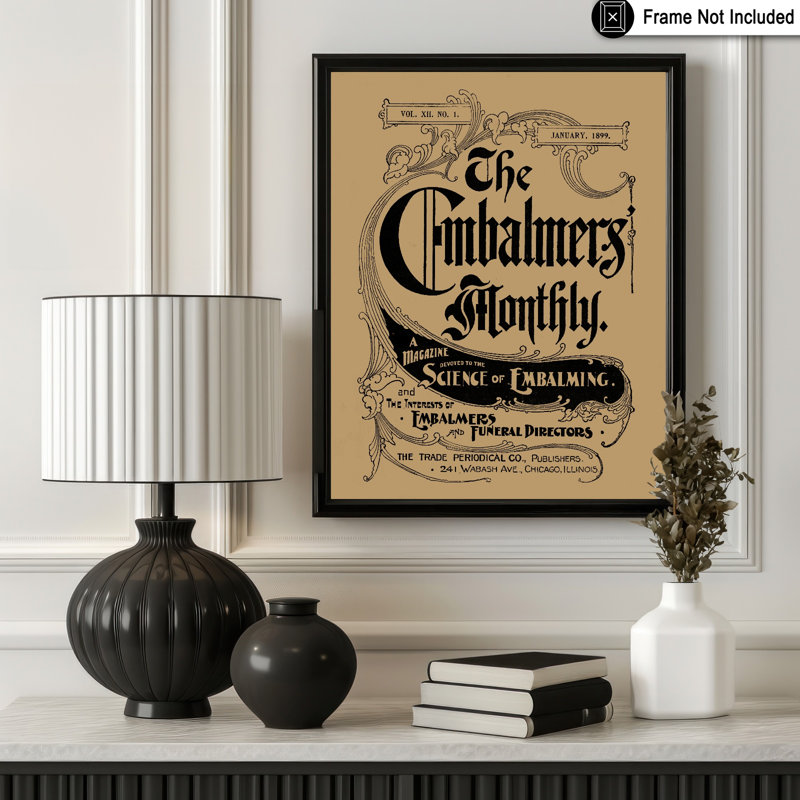 The Embalmers mensuel, Unframed, Poster, 18"H x 24"W