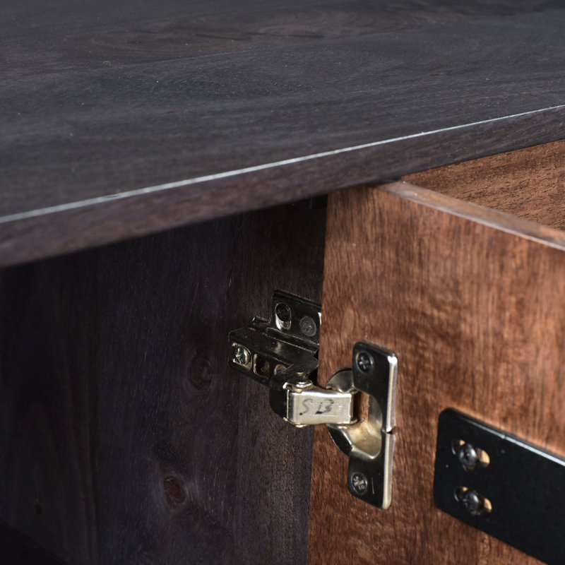 Tobin 66'' W Sideboard, Black/Light Brown