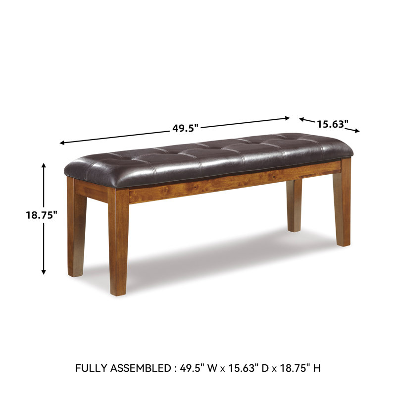 Rebecca Faux Leather Upholstered Bench