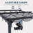 12 ft. W x 10 ft. D Outdoor Aluminum Pergola with Retractable Canopy and Anchoring Stand