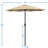 Longfellow 132" Tlit Patio Umbrella with Push Button-1050501572