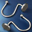 Crochets de rideau de douche, anneaux de rideau de douche en nickel, anneaux de crochets décoratifs ronds en métal antirouille pour tringles de salle de bain, ensemble de 12 crochets solides robustes-122781932