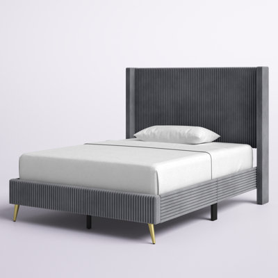 Andretta Upholstered Wingback Bed
