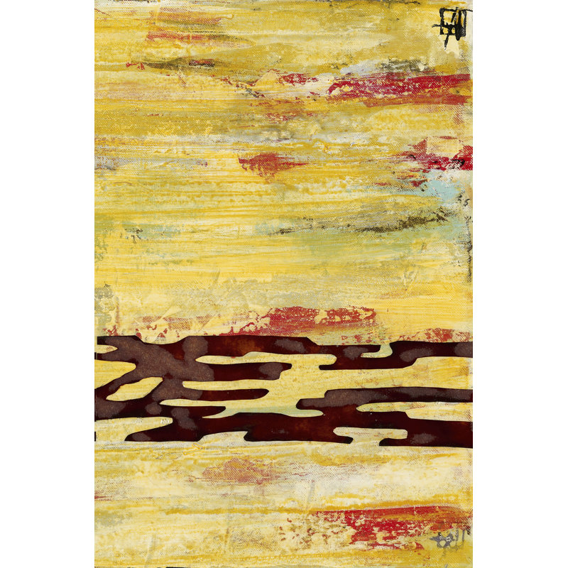 Tire Mark II by Natalie Avondet - Wrapped Canvas Painting, 46cm H x 30cm W x 3.8cm D