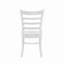 Ensemble de 2 chaises de salle à manger en bois à dossier échelle