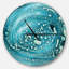Precious Blue Fabulous Motif - horloge murale moderne-34140746
