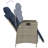 4 - Person Patio Dining Set with Rectangular Table , Cushions Included