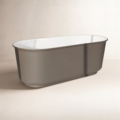 Colour 59'' x 27.56'' Soaking Bathtub