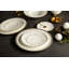 Gem Cut Gold Bone China Dinner Plate
