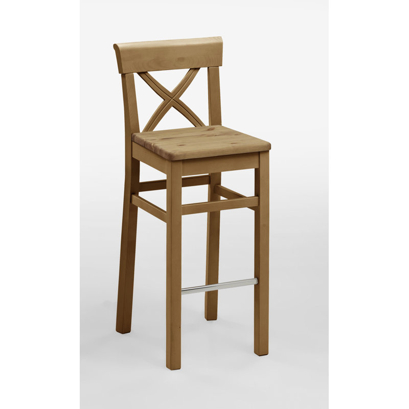 Polebridge Solid Wood Counter Stool, Leach-coloured, Leach-coloured