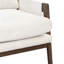 Fauteuil Mid-Century moderne en velours, blanc-1185302667