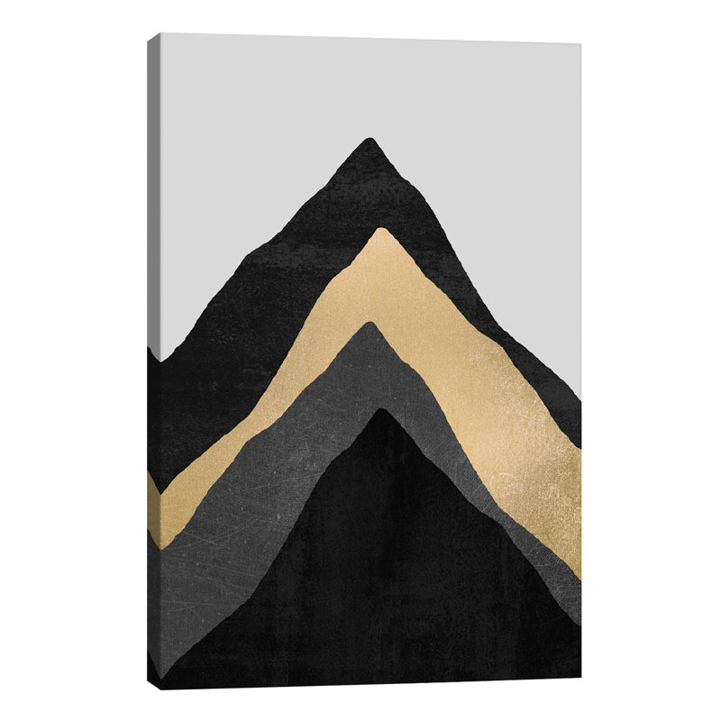 Four Mountains by Elisabeth Fredriksson - Print on Canvas, No Frame, 101.6 cm H x 66.04 cm W x 3.175 cm D