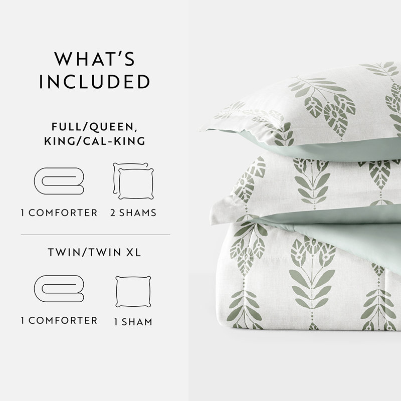 Twin White Down Alternative Microfiber Reversible Comforter Set