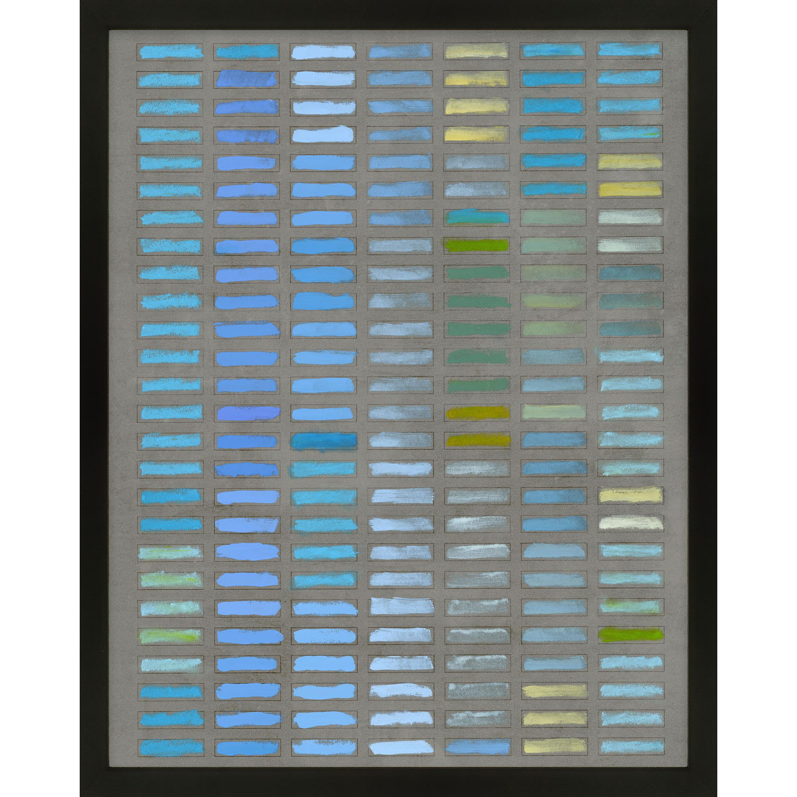 Beyond The Blues by Jacques Pilon, Black Framed, 20" H x 16" W x 1.25" D