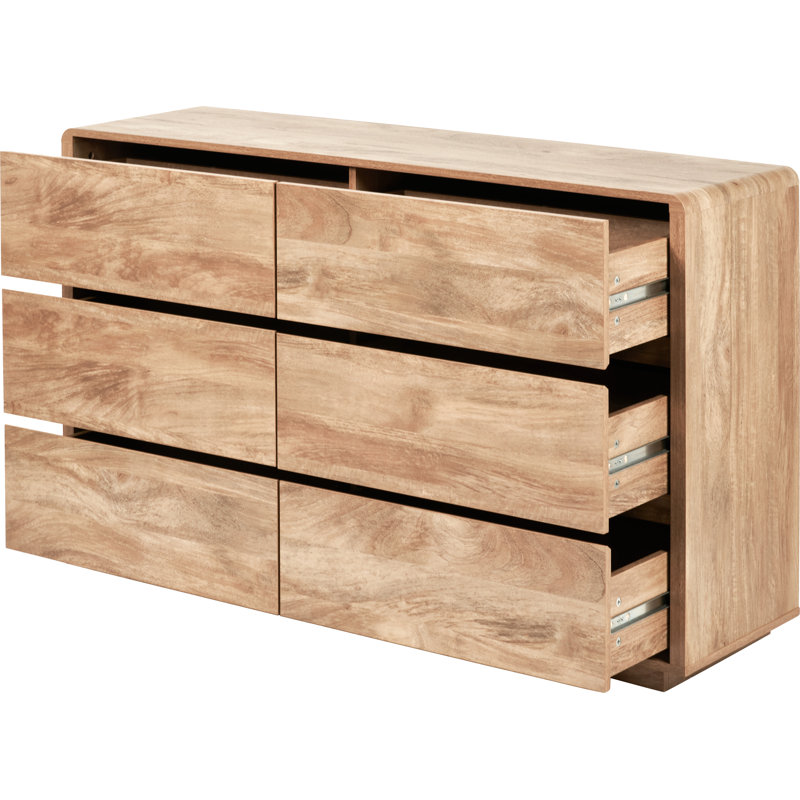 Eversley 140cm W 6 - Drawer Chest of Drawers