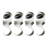 Cooks Standard 4-pack Solid Cast Aluminum Ceiling Hooks For Pot Rack, Fixed Hook