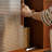 Solid Wood Rock Board Retro Simple Locker Accent Cabinet
