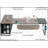 70.8 Inch L-Shaped Executive Desk with 55 Inch File Cabinet, Large Industrial Computer Workstation, Corner Office Desk for Home & Business, Retro Gray & Black-966989122
