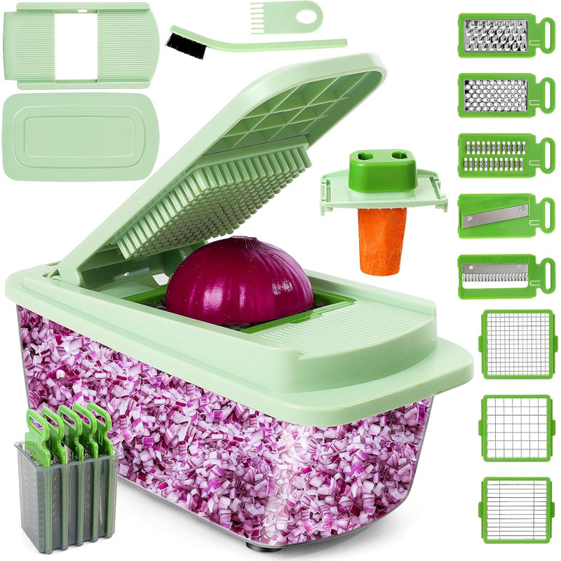 16-in-1 Vegetable Chopper With 8 Blades