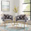 Chaise rembourrée en velours Modern-2118492728
