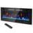 50"W Ultra Thin Recessed & Wall Mounted Electric Fireplace with Dual Heat Vents -777117867