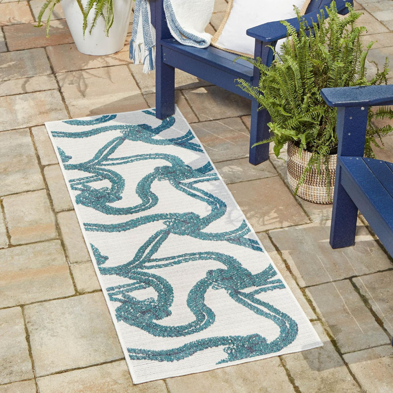 Tapis extérieur couleur ivoire Ayton, Rectangle 5 pi 3 po x 8 pi
