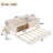 Wooden Bed With Built-In Bookshelves And Trundle-148621957-148622201