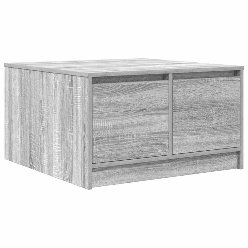 Coffee Table with Storage, 40" H x 70.5" L x 70" W, Grey 